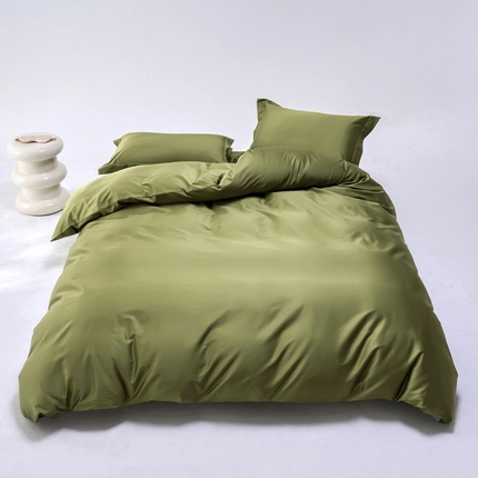 91家纺网 家纺一手货源 找家纺 （总）锦彩2025新款正宗50双股长绒棉50*50支贡缎长绒棉轻奢四件套简约单品纯色系列（可定制）