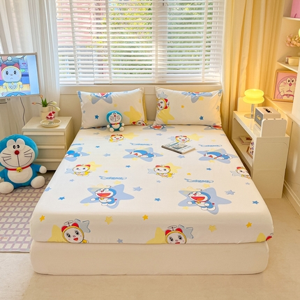 桃子家居 2024新款哆啦A梦叮当猫纯棉单品单床笠 单品-时空叮当