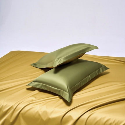 91家纺网 家纺一手货源 找家纺 （总）锦彩 2025新款正宗50双股长绒棉50*50支贡缎长绒棉轻奢四件套简约单品纯色系列（可定制）