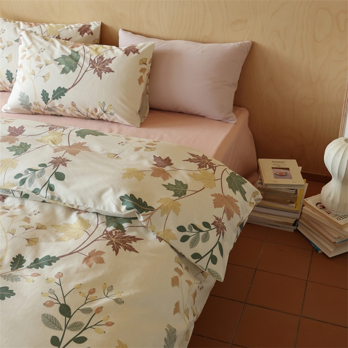 91家纺网 家纺一手货源 找家纺 2024春季新品全棉四件套 花卉系列 第一批 晚秋