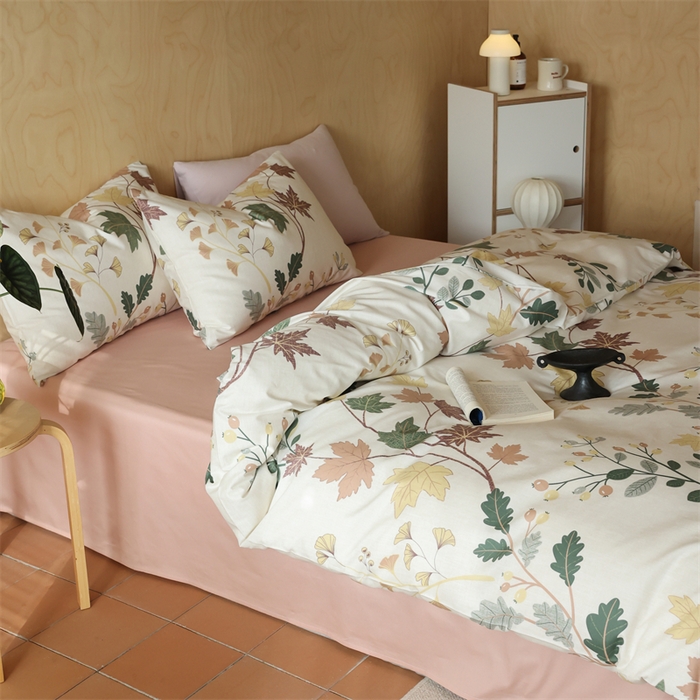 91家纺网 家纺一手货源 找家纺 2024春季新品全棉四件套 花卉系列 第一批 晚秋