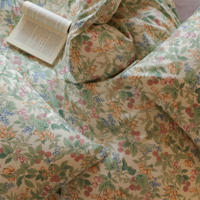 91家纺网 家纺一手货源 找家纺 棉眠 2024春季新品全棉四件套 花卉系列 第二批 宾果潇潇