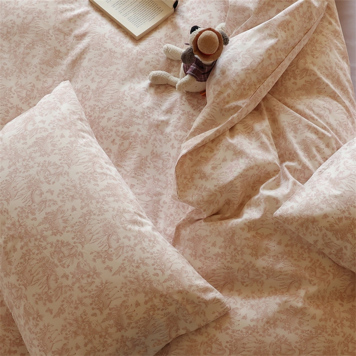 91家纺网 家纺一手货源 找家纺 棉眠 2024春季新品全棉四件套 花卉系列 第二批 森物语