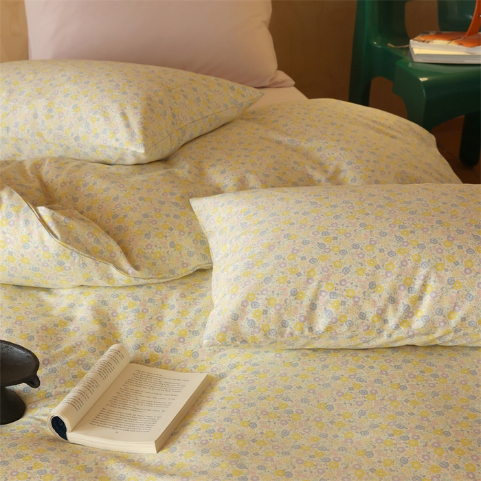 91家纺网 家纺一手货源 找家纺 2024春季新品全棉四件套 花卉系列 第一批 暖晴