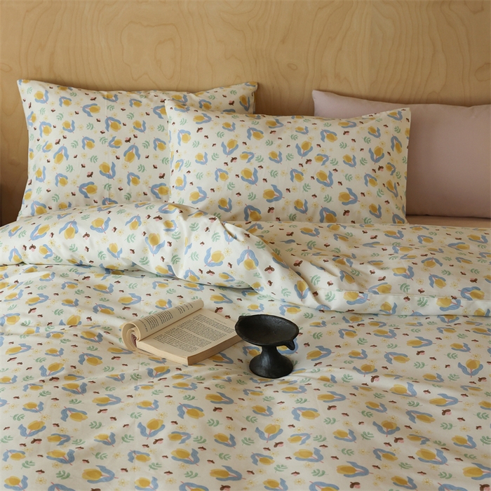 91家纺网 家纺一手货源 找家纺 棉眠 2024春季新品全棉四件套 花卉系列 第二批 蔓玉