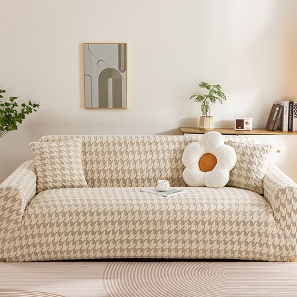 91家纺网 家纺一手货源 找家纺 （总）沐沐家纺 2026新款千鸟格沙发套