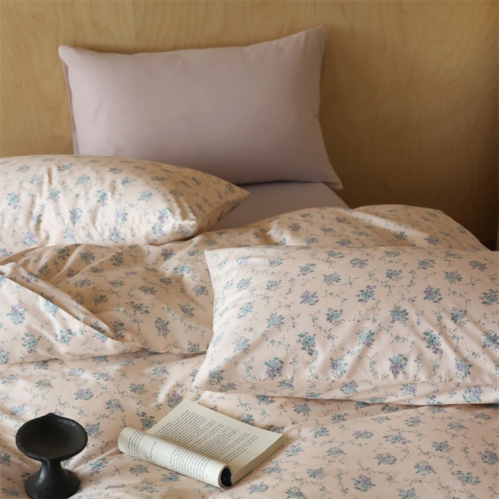 91家纺网 家纺一手货源 找家纺 2024春季新品全棉四件套 花卉系列 第一批 香雪兰