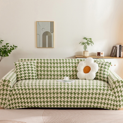 91家纺网 家纺一手货源 找家纺 （总）沐沐家纺 2026新款千鸟格沙发套