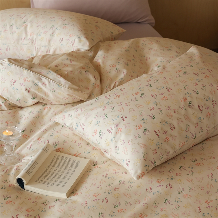 91家纺网 家纺一手货源 找家纺 棉眠 2024春季新品全棉四件套 花卉系列 第二批 安然