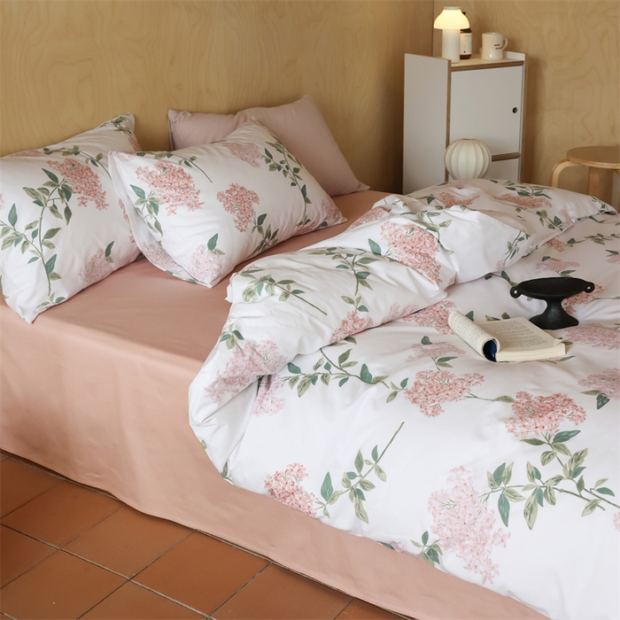 91家纺网 家纺一手货源 找家纺 2024春季新品全棉四件套 花卉系列 第一批 林间