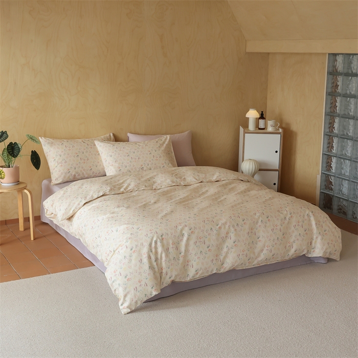 91家纺网 家纺一手货源 找家纺 棉眠 2024春季新品全棉四件套 花卉系列 第二批 安然