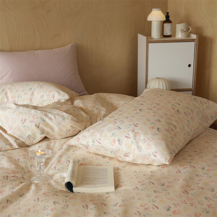 91家纺网 家纺一手货源 找家纺 棉眠 2024春季新品全棉四件套 花卉系列 第二批 安然