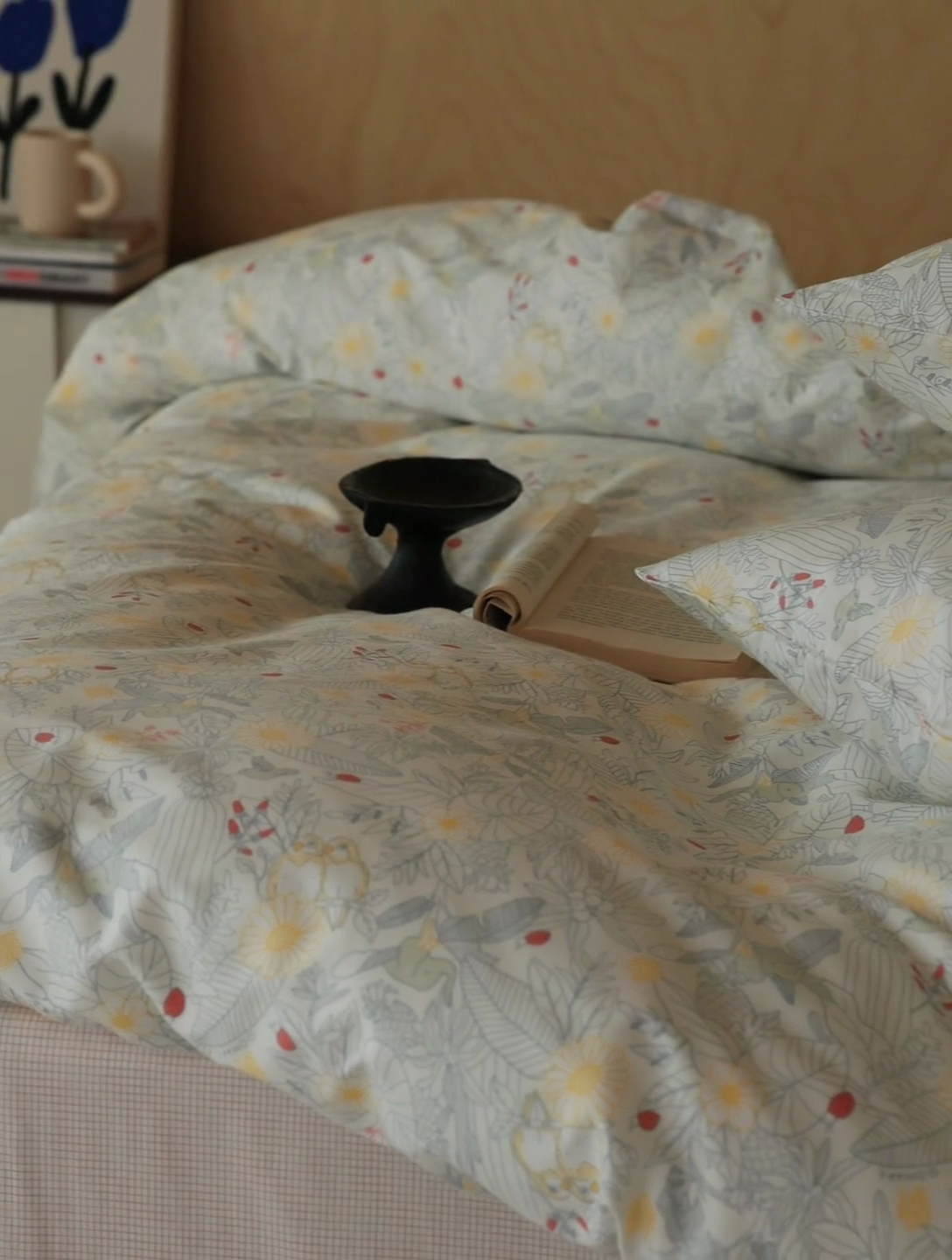 91家纺网 家纺一手货源 找家纺 棉眠 2024春季新品全棉四件套 花卉系列 第二批 浅清