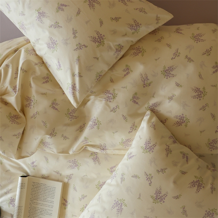 91家纺网 家纺一手货源 找家纺 2024春季新品全棉四件套 花卉系列 第一批 紫琅