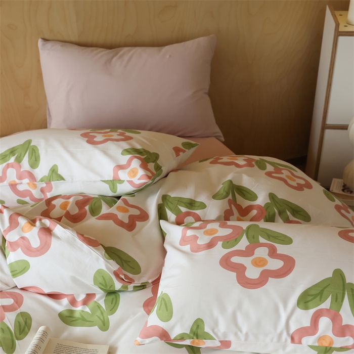 91家纺网 家纺一手货源 找家纺 2024春季新品全棉四件套 花卉系列 第一批 美佳子