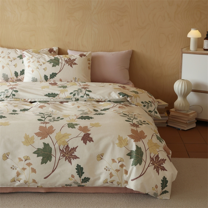 91家纺网 家纺一手货源 找家纺 2024春季新品全棉四件套 花卉系列 第一批 晚秋