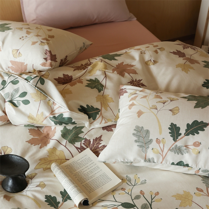 91家纺网 家纺一手货源 找家纺 2024春季新品全棉四件套 花卉系列 第一批 晚秋