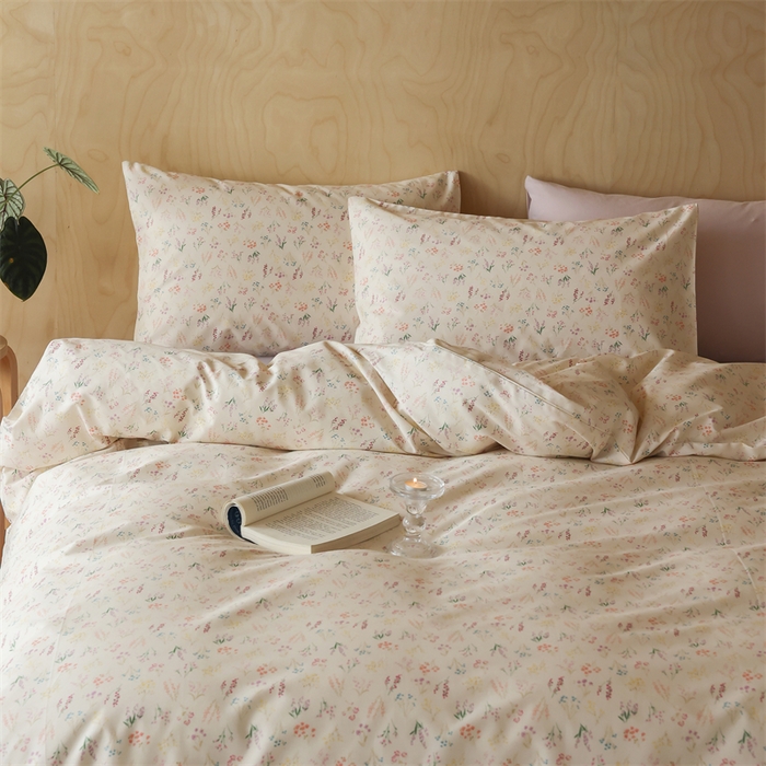91家纺网 家纺一手货源 找家纺 棉眠 2024春季新品全棉四件套 花卉系列 第二批 安然