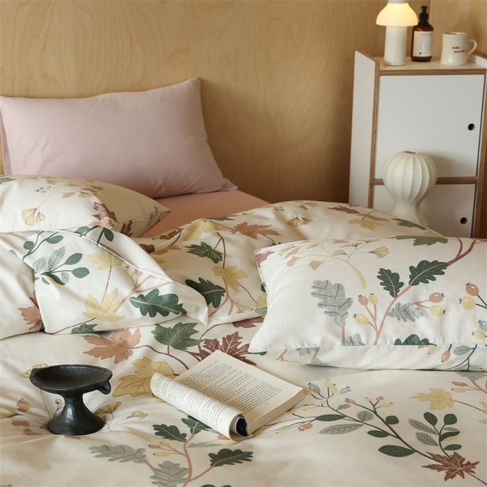 91家纺网 家纺一手货源 找家纺 2024春季新品全棉四件套 花卉系列 第一批 晚秋