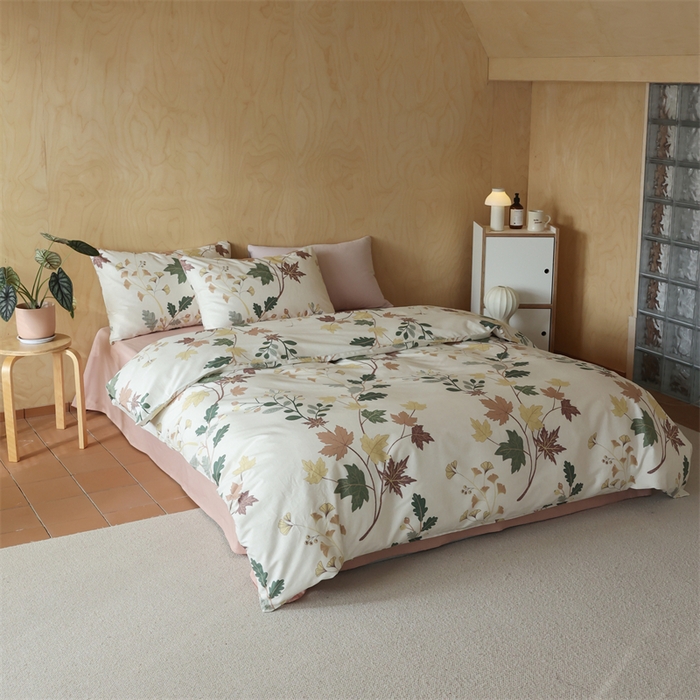 91家纺网 家纺一手货源 找家纺 2024春季新品全棉四件套 花卉系列 第一批 晚秋