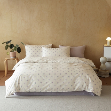 91家纺网 家纺一手货源 找家纺 2024春季新品全棉四件套 花卉系列 第一批 香草沙拉