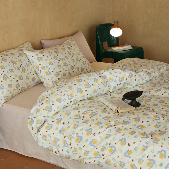 91家纺网 家纺一手货源 找家纺 棉眠 2024春季新品全棉四件套 花卉系列 第二批 蔓玉