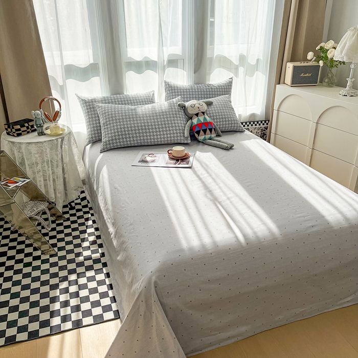 91家纺网 家纺一手货源 找家纺 小懒猪 2024春夏新款北欧风13372全棉四件套-拍摄风格2 恩利尔-兰