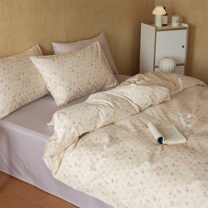 91家纺网 家纺一手货源 找家纺 棉眠 2024春季新品全棉四件套 花卉系列 第二批 安然