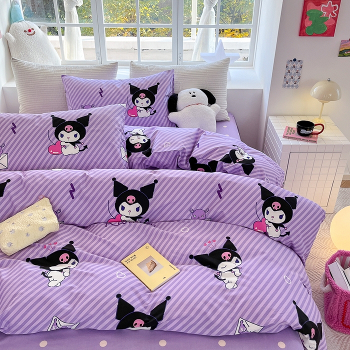 91家纺网 家纺一手货源 找家纺 怡家居 2024新品春款全棉印花四件套第一批花色-卡通类 库洛米天使