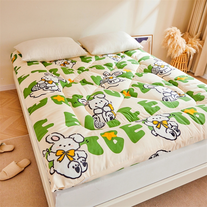 91家纺网 家纺一手货源 找家纺 富威堡家纺 2025新款植物羊绒棉花床垫 米娜兔