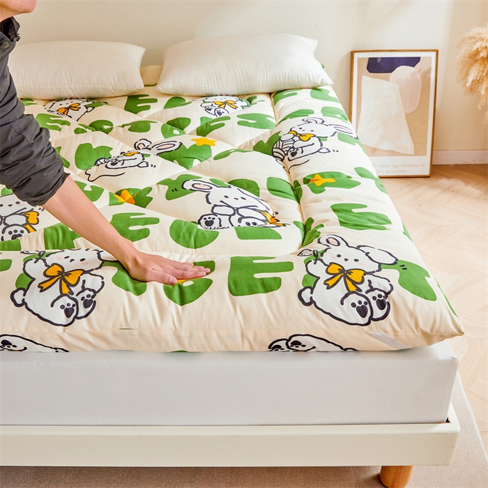 91家纺网 家纺一手货源 找家纺 富威堡家纺 2025新款植物羊绒棉花床垫 米娜兔