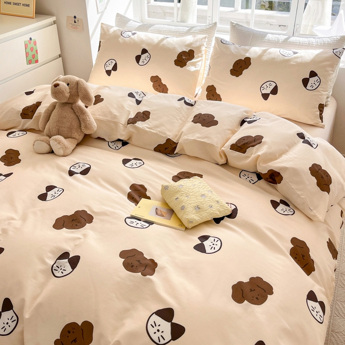 91家纺网 家纺一手货源 找家纺 怡家居 2024新品春款全棉印花四件套第一批花色-卡通类 巧乐兹