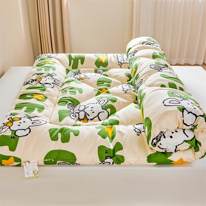 91家纺网 家纺一手货源 找家纺 富威堡家纺 2025新款植物羊绒棉花床垫 米娜兔