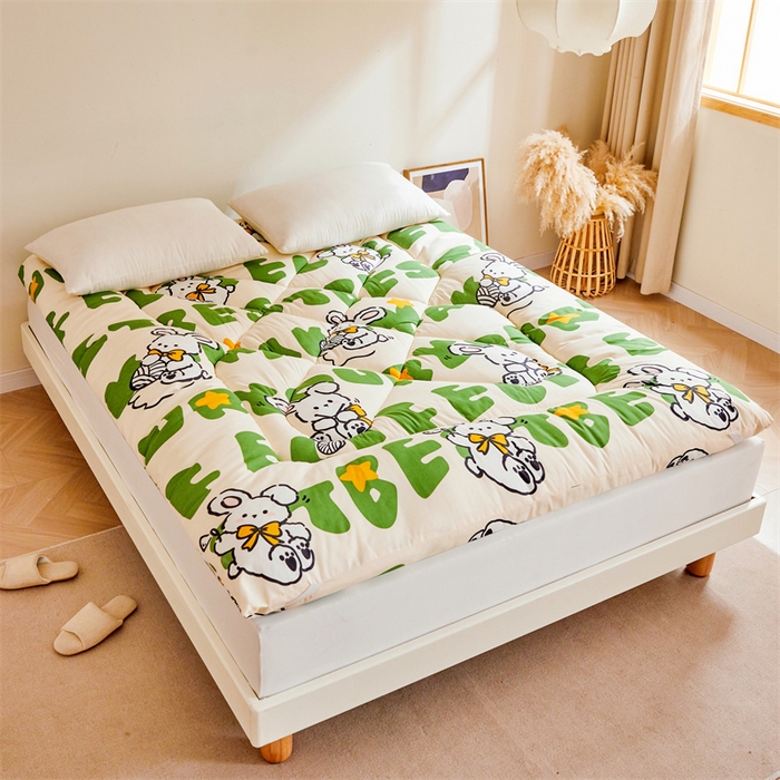 91家纺网 家纺一手货源 找家纺 富威堡家纺 2025新款植物羊绒棉花床垫 米娜兔