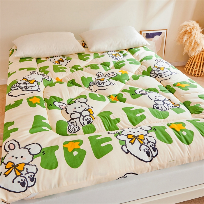 91家纺网 家纺一手货源 找家纺 富威堡家纺 2025新款植物羊绒棉花床垫 米娜兔