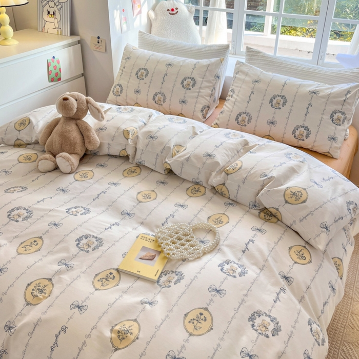 91家纺网 家纺一手货源 找家纺 怡家居 2024新品春款全棉印花四件套第一批花色-卡通类 快乐旅行