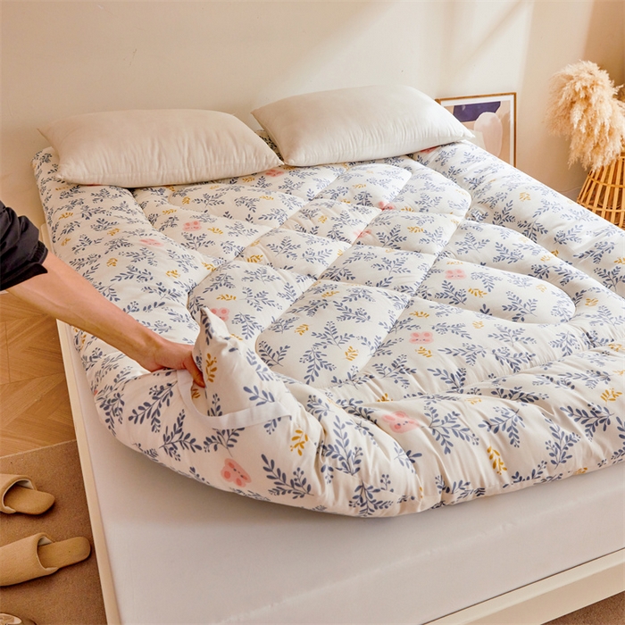 91家纺网 家纺一手货源 找家纺 富威堡家纺 2025新款植物羊绒棉花床垫 和风漫舞