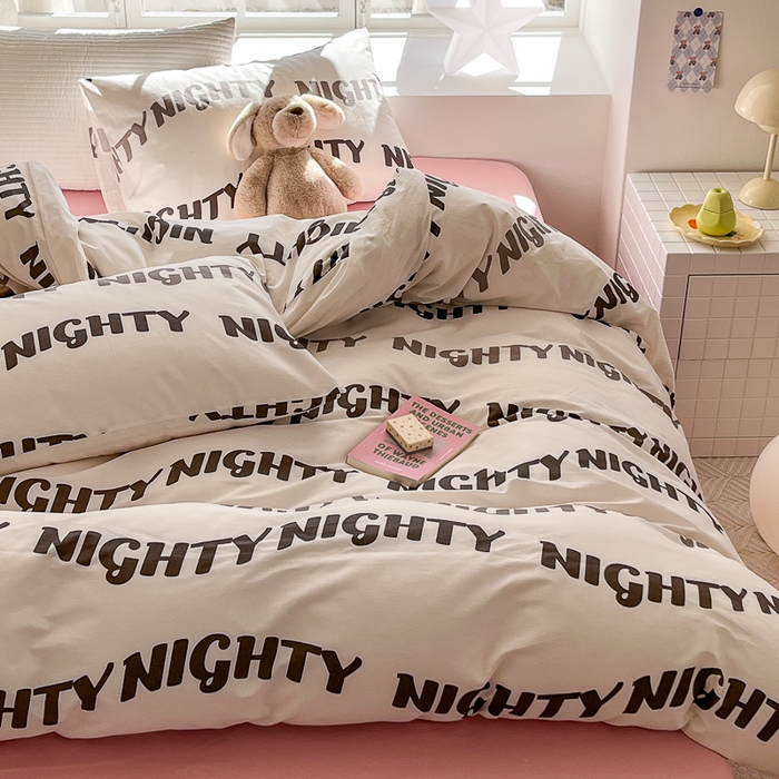 91家纺网 家纺一手货源 找家纺 怡家居 2024新品春款全棉印花四件套第一批花色-卡通类 晚安