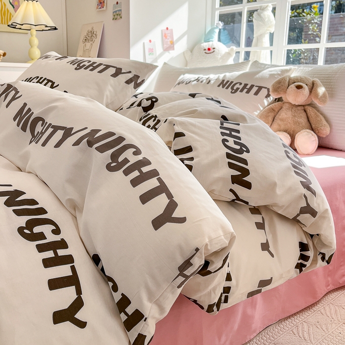 91家纺网 家纺一手货源 找家纺 怡家居 2024新品春款全棉印花四件套第一批花色-卡通类 晚安