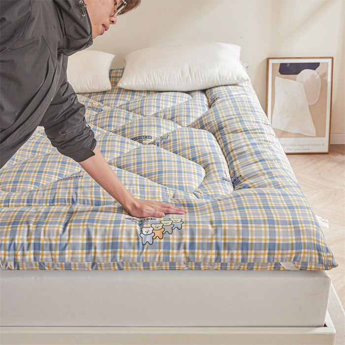 91家纺网 家纺一手货源 找家纺 富威堡家纺 2025新款植物羊绒棉花床垫 好朋友