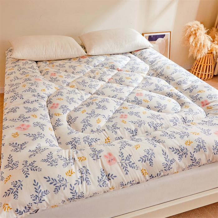 91家纺网 家纺一手货源 找家纺 富威堡家纺 2025新款植物羊绒棉花床垫 和风漫舞