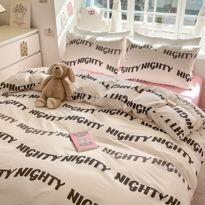 91家纺网 家纺一手货源 找家纺 怡家居 2024新品春款全棉印花四件套第一批花色-卡通类 晚安