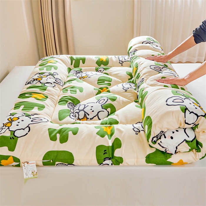 91家纺网 家纺一手货源 找家纺 富威堡家纺 2025新款植物羊绒棉花床垫 米娜兔