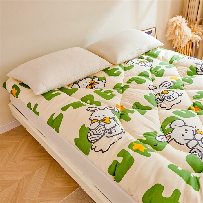 91家纺网 家纺一手货源 找家纺 富威堡家纺 2025新款植物羊绒棉花床垫 米娜兔