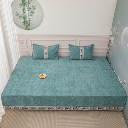 91家纺网 家纺一手货源 找家纺 （总）手艺人 2025新款雪尼尔复合炕盖榻榻米炕垫XK502-XK506