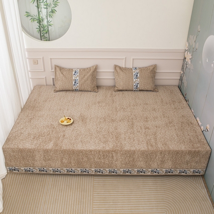 91家纺网 家纺一手货源 找家纺 （总）手艺人 2025新款雪尼尔复合炕盖榻榻米炕垫XK502-XK506