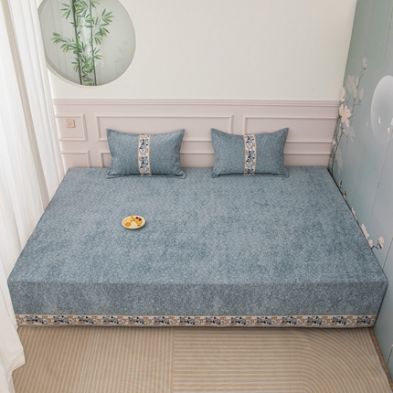 91家纺网 家纺一手货源 找家纺 （总）手艺人 2025新款雪尼尔复合炕盖榻榻米炕垫XK502-XK506