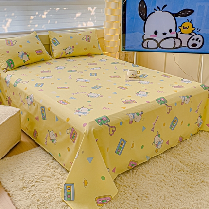 91家纺网 家纺一手货源 找家纺 （总）金丝鸟家纺 2024新款全棉三丽鸥系列床单