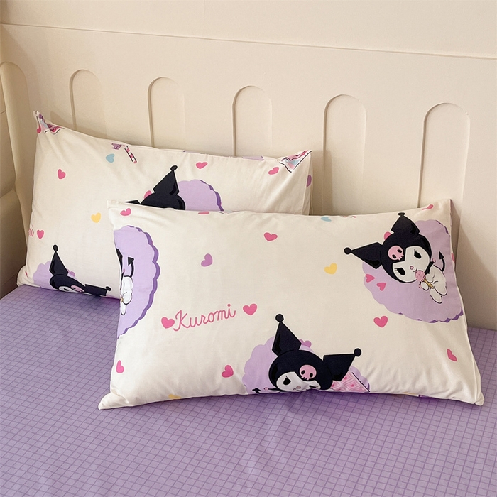 91家纺网 家纺一手货源 找家纺 呗旺鹿 2024新款三丽鸥系列全棉四件套 魔法库洛米