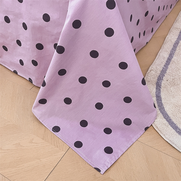 91家纺网 家纺一手货源 找家纺 呗旺鹿 2024新款三丽鸥系列全棉四件套 竖条库洛米